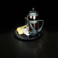 چای دارچین+باقلوا